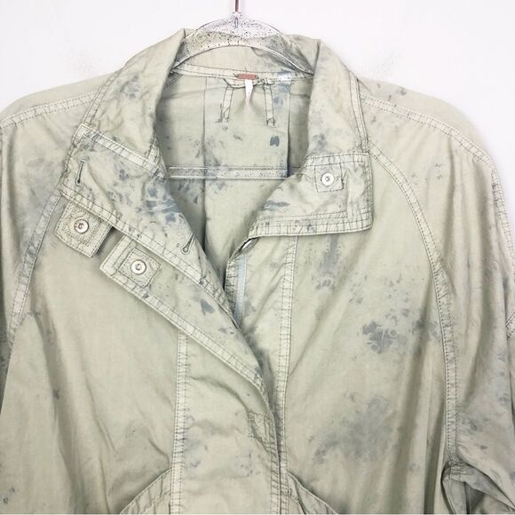 FREE PEOPLE | NEW Ripstop Parachute Utility Jacket Green Women’s Size X-Small - Picture 8 of 15